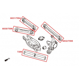 Hardrace - Camber kit rotulé arrière BMW E8x/E9x