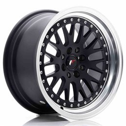 JR Wheels JR10 16x8 ET20 4x100/108 Matt Black w/Machined Lip