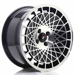 JR Wheels JR14 16x8 ET15 4x100 Gloss Black Machined Face