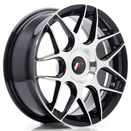 JR Wheels JR18 17x7 ET20-40 Blank Machined Black