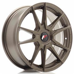 JR Wheels JR21 17x7 ET25-40 Blank Matt Bronze