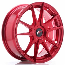 JR Wheels JR21 17x7 ET35-40 Blank Platinium Red