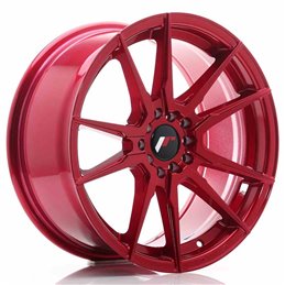 JR Wheels JR21 17x8 ET35 5x100/114 Platinum Red