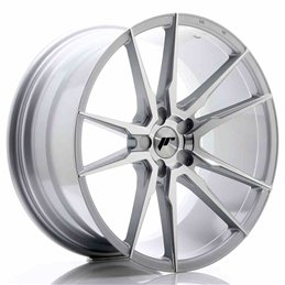 JR Wheels JR21 20x10 ET20-40 5H BLANK Silver Machined Face