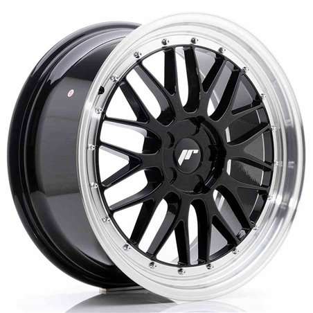 JR Wheels JR23 19x8,5 ET35-50 5H BLANK Gloss Black w/Machined Lip