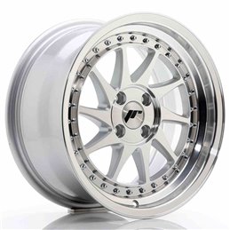 JR Wheels JR26 16x8 ET30 4x100 Silver Machined Face