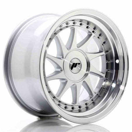JR Wheels JR26 16x9 ET0-25 BLANK Silver Machined Face