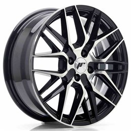 JR Wheels JR28 17x7 ET40 4x100 Gloss Black Machined Face