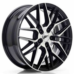JR Wheels JR28 17x7 ET40 5x112 Gloss Black Machined Face