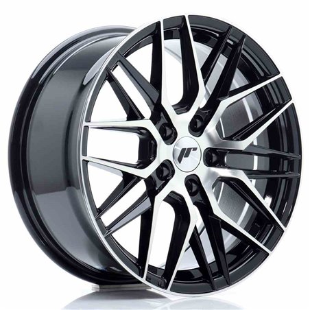 JR Wheels JR28 17x8 ET40 5x114,3 Gloss Black Machined Face