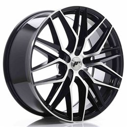 JR Wheels JR28 22x9 ET30-45 5H BLANK Gloss Black Machined Face