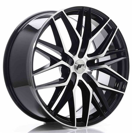 JR Wheels JR28 22x9 ET30-45 5H BLANK Gloss Black Machined Face