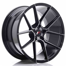 JR Wheels JR30 20x10 ET20-40 5H BLANK Black Brushed w/Tinted Face
