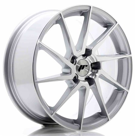 JR Wheels JR36 18x8 ET45 5x112 Silver Brushed Face
