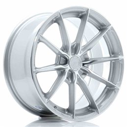 JR Wheels JR37 17x8 ET20-40 5H BLANK Silver Machined Face