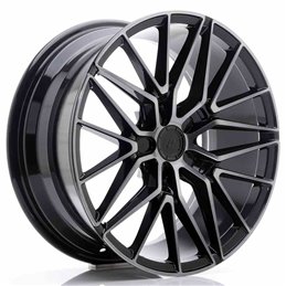 JR Wheels JR38 18x8 ET42 5x112 Black Brushed w/Tinted Face