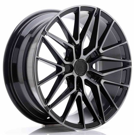 JR Wheels JR38 18x8 ET42 5x112 Black Brushed w/Tinted Face