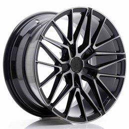 JR Wheels JR38 18x9 ET20-45 5H BLANK Black Brushed w/Tinted Face