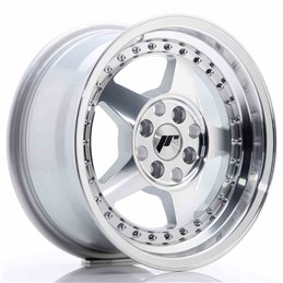 JR Wheels JR6 15x7 ET35 4x100 Silver Machined Face