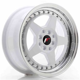 JR Wheels JR6 16x7 ET35 4x100/114 White w/Machined Lip