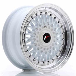 JR Wheels JR9 15x7 ET20 4x100/108 White w/Machined Lip