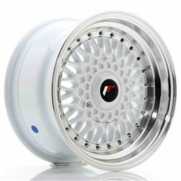 JR Wheels JR9 15x8 ET20 4x100/108 White w/Machined Lip