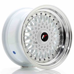 JR Wheels JR9 16x9 ET20 4x100/108 White w/Machined Lip