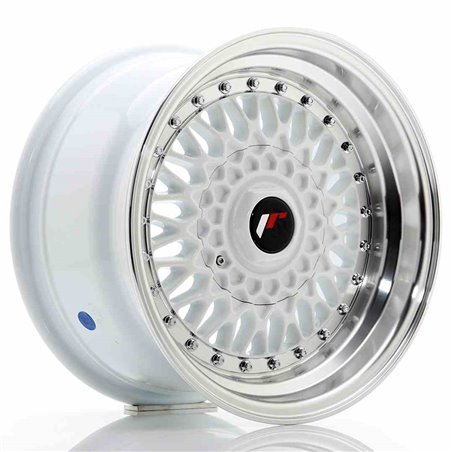 JR Wheels JR9 16x9 ET20 4x100/108 White w/Machined Lip