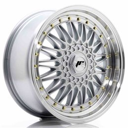 JR Wheels JR9 18x8 ET35-40 BLANK Silver w/Machined Lip