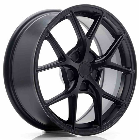 JR Wheels SL01 17x7 ET20-40 5H BLANK Matt Black