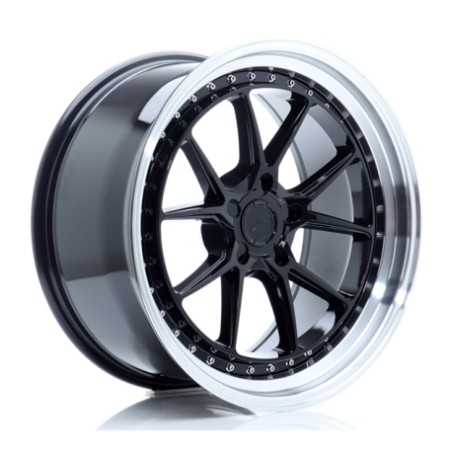 JR Wheels JR39 19x8,5 ET15-35 5H BLANK Glossy Black w/Machined Lip