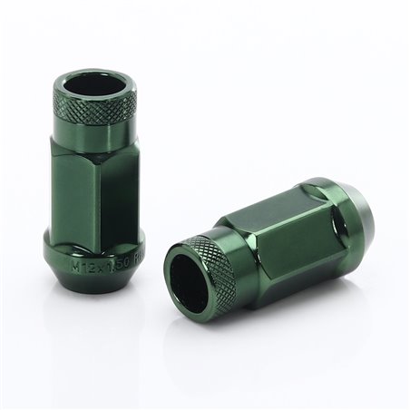 Ecrous Japan Racing en Acier Forgé JN1 12x1,5 Vert