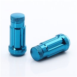 Ecrous Japan Racing en Acier Forgé JN3 12x1,25 Blue