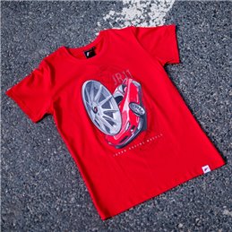 JR T-Shirt pour hommes JR-11 Car Rouge Taille S