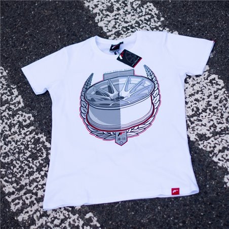 JR T-Shirt pour hommes JR-11 Laurel Blanc Taille M
