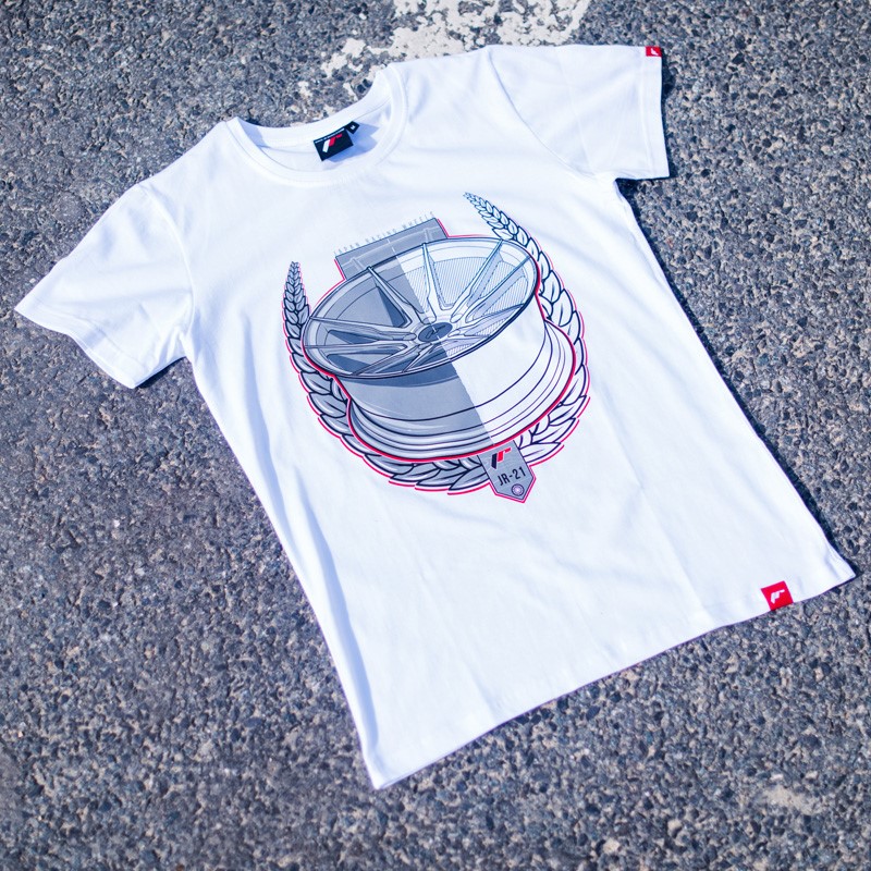 JR T-Shirt pour hommes JR-21 Laurel Blanc Taille M
