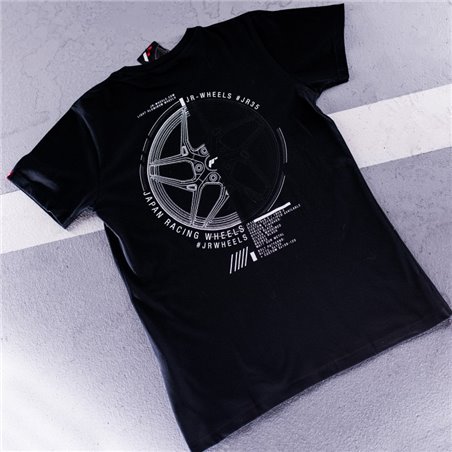 JR T-Shirt pour hommes JR-35 Noir Taille XL