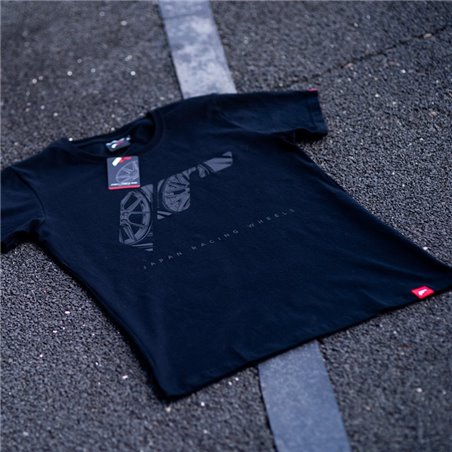 JR T-Shirt pour hommes Logo Noir Taille L