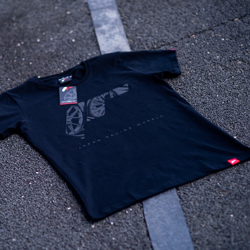 JR T-Shirt pour hommes Logo Noir Taille S