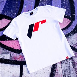 JR T-Shirt pour hommes Logo-2 Blanc Taille L