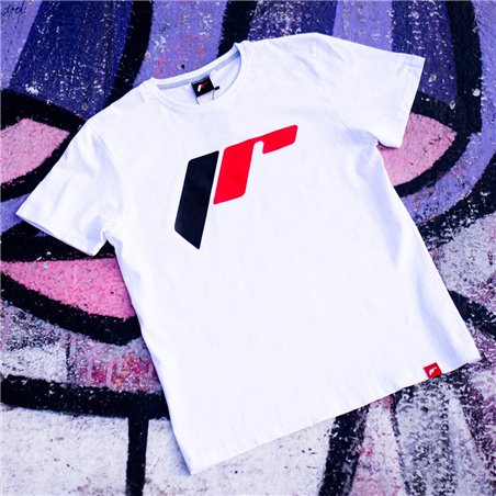 JR T-Shirt pour hommes Logo-2 Blanc Taille S
