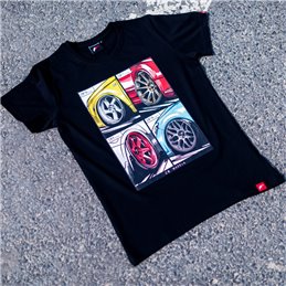 JR T-Shirt pour hommes MIX Noir Taille M
