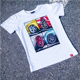 JR T-Shirt pour hommes MIX Blanc Taille S