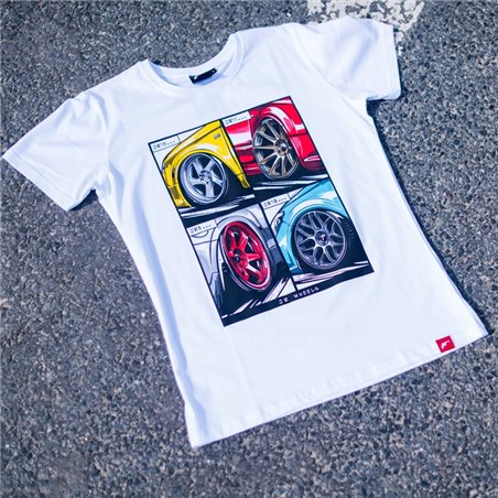 JR T-Shirt pour hommes MIX Blanc Taille S