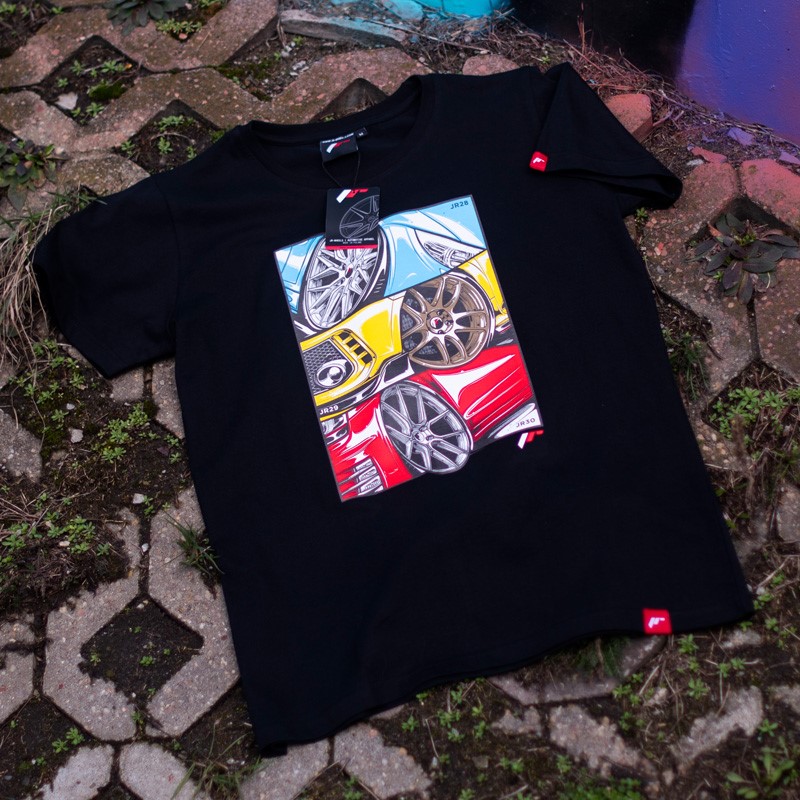 JR T-Shirt pour hommes MIX-2 Noir Taille XXL