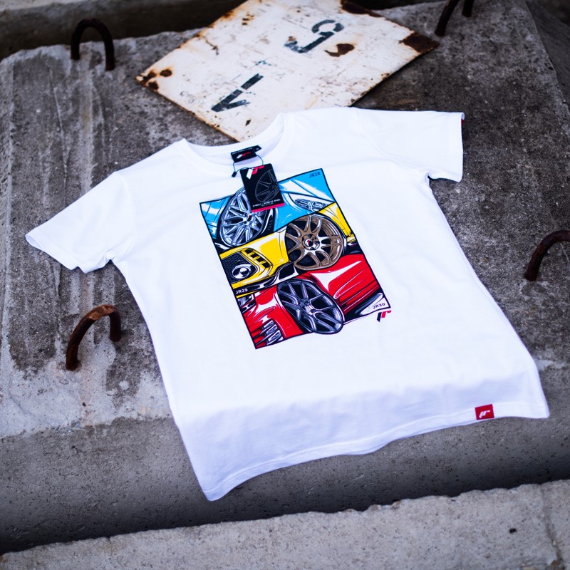 JR T-Shirt pour hommes MIX-2 Blanc Taille XL