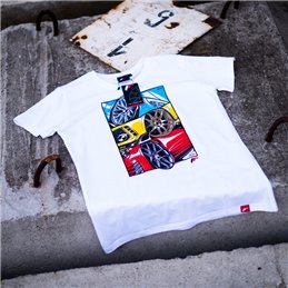 JR T-Shirt pour hommes MIX-2 Blanc Taille XXL
