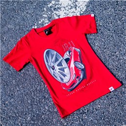 JR T-Shirt pour femmes JR-11 Car Rouge Taille L