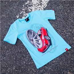 JR T-Shirt pour femmes JR-11 Car Turquoise Taille XL