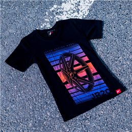 JR T-Shirt pour femmes JR-20 Face Noir Taille S